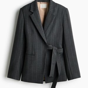 H&M Charcoal Pinstripe Blazer